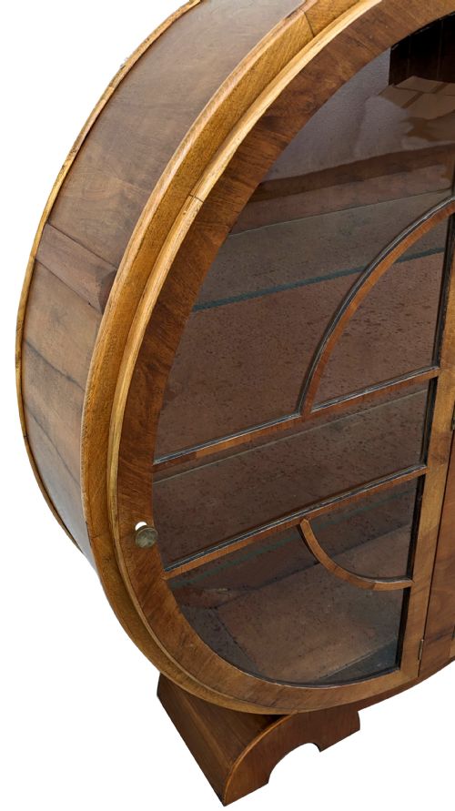 ART DECO CIRCULAR DISPLAY CABINET C1930 - ADDITIONAL PHOTO 6