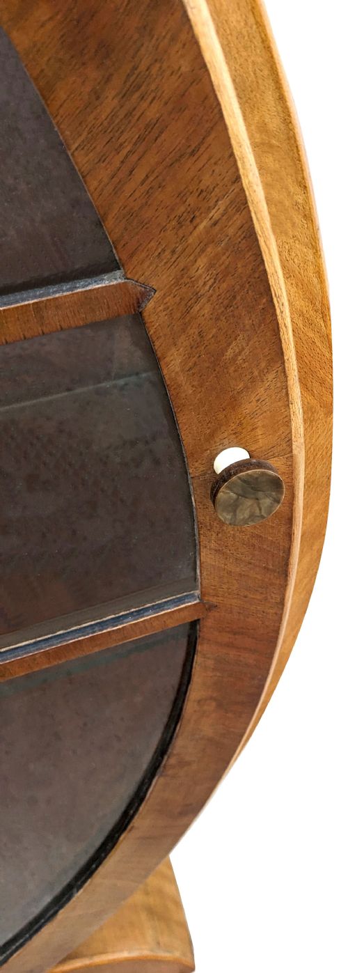 ART DECO CIRCULAR DISPLAY CABINET C1930 - ADDITIONAL PHOTO 7