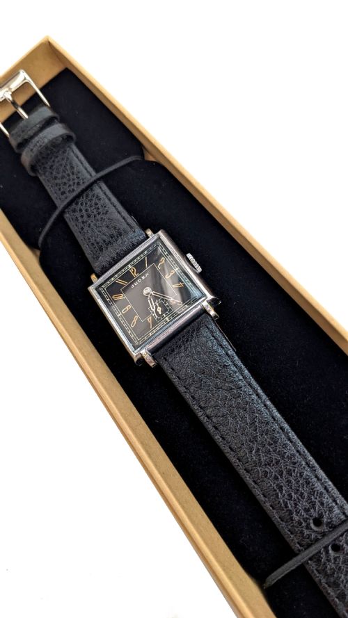 fig 1. Art Deco Gents Manual Wrist Watch By Judex, c1940