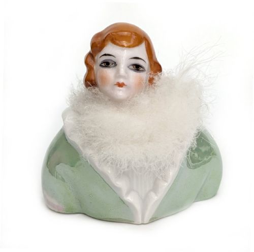ART DECO FLAPPER POWDER PUFF DOLL STAND BY FASOLD STUACH C1930 - ADDITIONAL PHOTO 4
