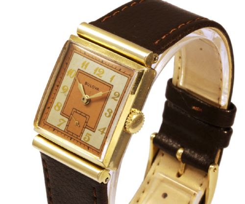 fig 1. Art Deco Gents Manual Watch 10k yellow RGP, Serviced, c1929
