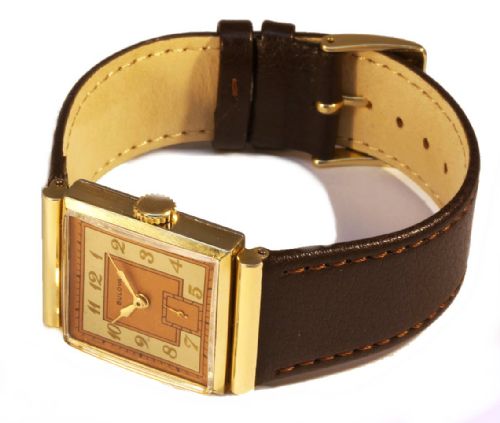 fig 3. Art Deco Gents Manual Watch 10k yellow RGP, Serviced, c1929