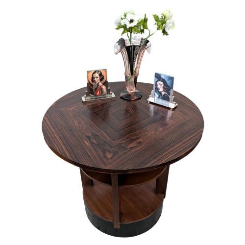 ART DECO MODERNE THREE TIERED CENTRE TABLE C1930 - ADDITIONAL PHOTO 2
