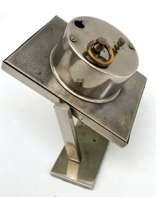 ART DECO PIVOTING CHROME 8 DAY CLOCK C1930S - ADDITIONAL PHOTO 3