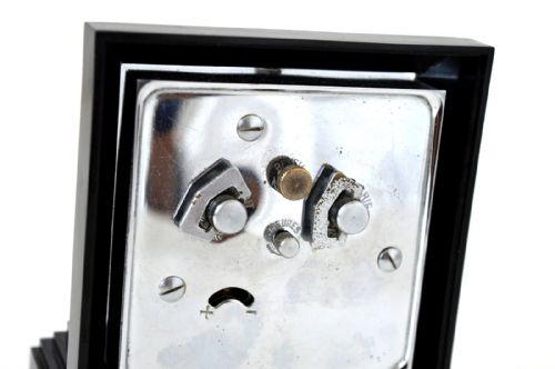 ART DECO RARE CHROME BAKELITE CLOCK BY BLANGY CLOCKMAKERS FRENCH C1930 - ADDITIONAL PHOTO 5