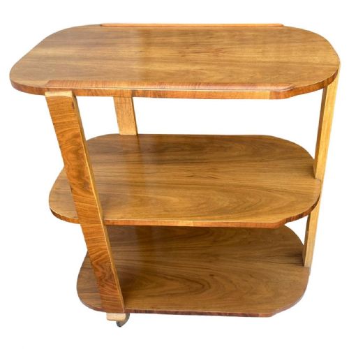 FABULOUS ART DECO STREAMLINE DRINKS HOSTESS BAR CART TROLLEY ENGLISH C1930 - ADDITIONAL PHOTO 8