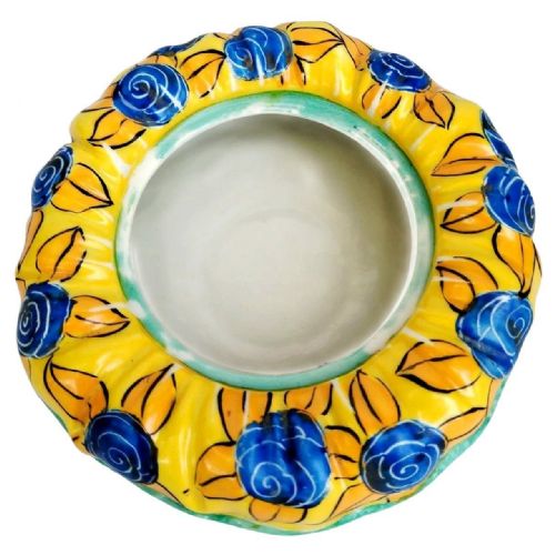ART DECO CERAMIC POWDER BOX BOWL FRENCH C1930 - ADDITIONAL PHOTO 5
