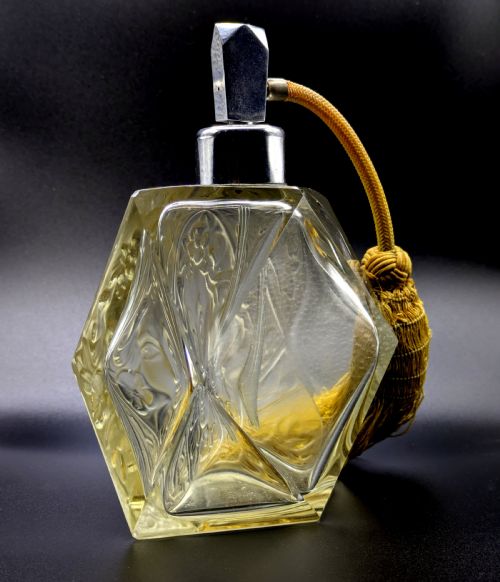ART DECO BOHEMIAN CZECH GLASS SCENT BOTTLE BY RUDOLF HLOUSEK C1930 - ADDITIONAL PHOTO 4