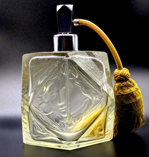 ART DECO BOHEMIAN CZECH GLASS SCENT BOTTLE BY RUDOLF HLOUSEK C1930 - ADDITIONAL PHOTO 5