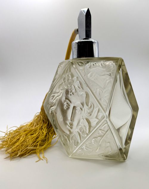 ART DECO BOHEMIAN CZECH GLASS SCENT BOTTLE BY RUDOLF HLOUSEK C1930 - ADDITIONAL PHOTO 9