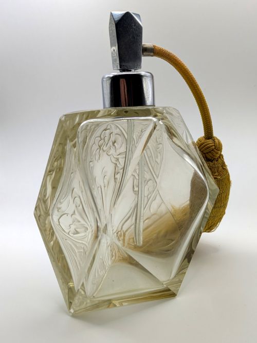 ART DECO BOHEMIAN CZECH GLASS SCENT BOTTLE BY RUDOLF HLOUSEK C1930 - ADDITIONAL PHOTO 11