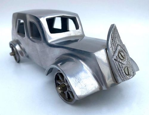 ART DECO ALUMINIUM NOVELTY DESK ORNAMENT C1930 - ADDITIONAL PHOTO 3