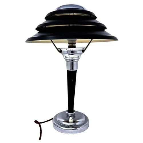 Modernist Machine Age Chrome Desk Lamp, C1930
