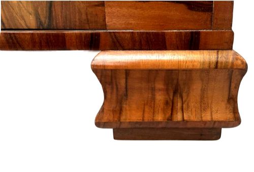 ART DECO RARE CATHEDRAL DISPLAY VITRINE CABINET IN WALNUT ENGLISH 1930S - ADDITIONAL PHOTO 4