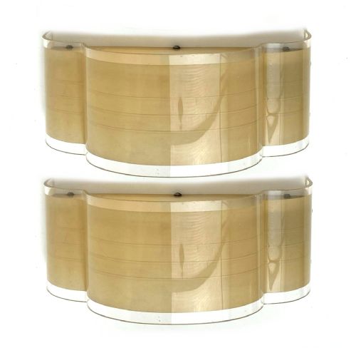 ART DECO MATCHING PAIR CLOUD SHAPED WALL LIGHT SCONCES C1930 - ADDITIONAL PHOTO 3