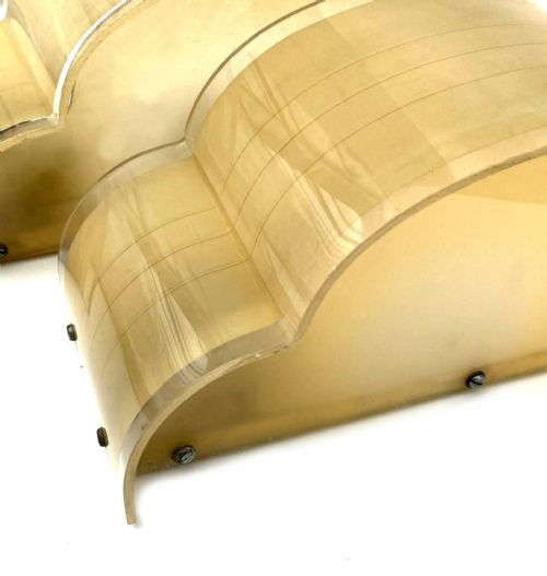 ART DECO MATCHING PAIR CLOUD SHAPED WALL LIGHT SCONCES C1930 - ADDITIONAL PHOTO 6