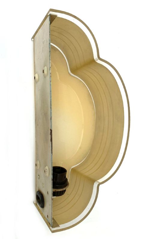 ART DECO MATCHING PAIR CLOUD SHAPED WALL LIGHT SCONCES C1930 - ADDITIONAL PHOTO 11