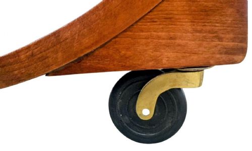 ART DECO CIRCULAR WALNUT DRINKS BAR CART TROLLEY ENGLISH 1930S - ADDITIONAL PHOTO 9