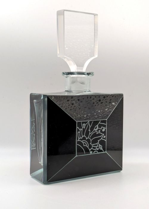 ART DECO ENAMEL AND GLASS PERFUME BOTTLE BY KARL PALDA C1930 - ADDITIONAL PHOTO 7