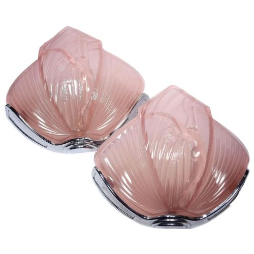 fig 1. Art Deco Glamourous Matching Pair of Nude Female Wall Lights, c1930s