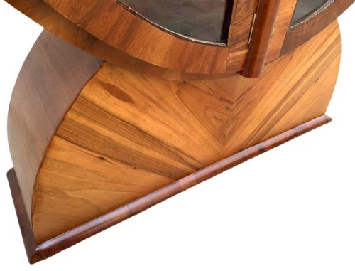 SPECTACULAR ART DECO WALNUT DISPLAY CABINET C1930 - ADDITIONAL PHOTO 10