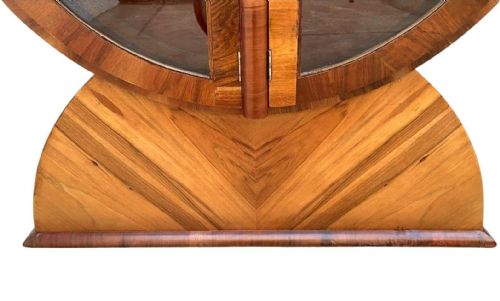 SPECTACULAR ART DECO WALNUT DISPLAY CABINET C1930 - ADDITIONAL PHOTO 11
