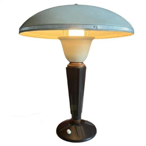 ART DECO ICONIC LARGE BAKELITE DESK TABLE LAMP BY EILEEN GRAY FRANCE C1930 - ADDITIONAL PHOTO 2