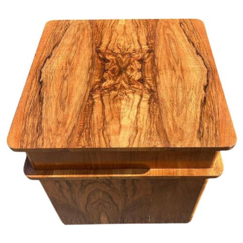 BEAUTIFUL ART DECO WALNUT COCKTAIL DRINKS DRY BAR TABLE ENGLAND C1930 - ADDITIONAL PHOTO 7