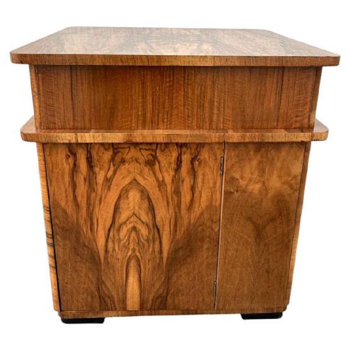 BEAUTIFUL ART DECO WALNUT COCKTAIL DRINKS DRY BAR TABLE ENGLAND C1930 - ADDITIONAL PHOTO 8