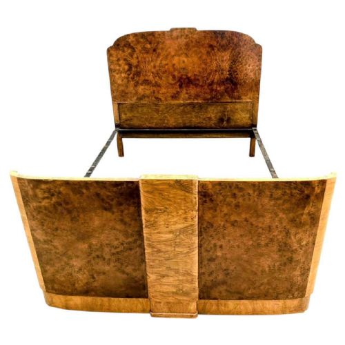 ART DECO WALNUT DOUBLE BED C1930 - ADDITIONAL PHOTO 3