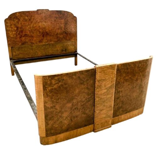 ART DECO WALNUT DOUBLE BED C1930 - ADDITIONAL PHOTO 4