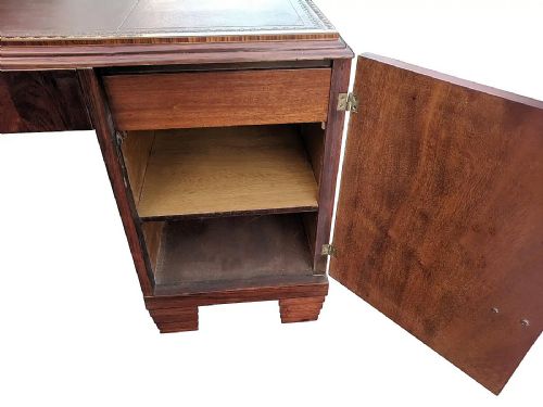 ART DECO IMPRESSIVE MODERNIST PARTNERS DESK FRENCH C1930 - ADDITIONAL PHOTO 9