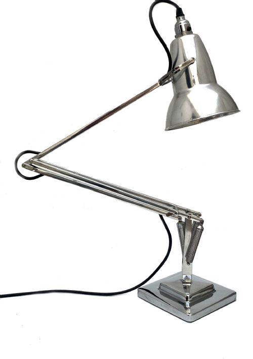 ART DECO CHROME ANGLEPOISE DESK LAMP BY HERBERT TERRY