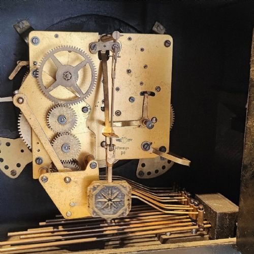 ART DECO 8 DAY WHITTINGTON WESTMINSTER FULLY WORKING MANTLE CLOCK C1930 - ADDITIONAL PHOTO 5