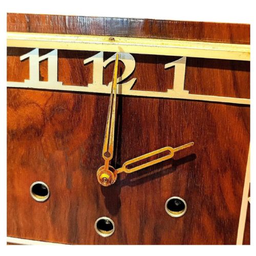 ART DECO 8 DAY WHITTINGTON WESTMINSTER FULLY WORKING MANTLE CLOCK C1930 - ADDITIONAL PHOTO 6