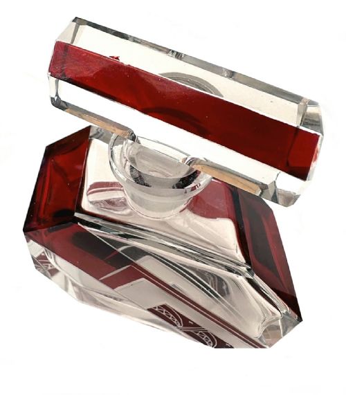 ART DECO GLASS PERFUME BOTTLE BY KARL PALDA C1930 - ADDITIONAL PHOTO 3