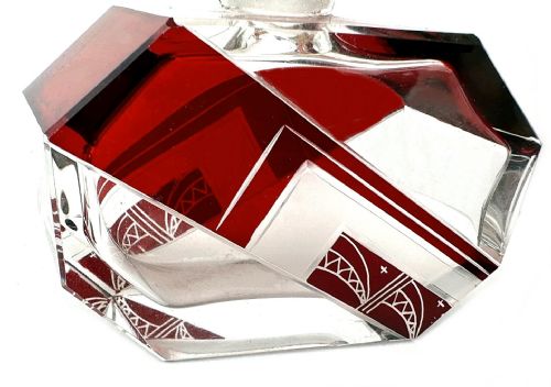 ART DECO GLASS PERFUME BOTTLE BY KARL PALDA C1930 - ADDITIONAL PHOTO 5