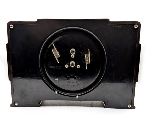 ART DECO FRENCH BAKELITE STREAMLINE MANTLE CLOCK BY JAZ C1930 - ADDITIONAL PHOTO 5