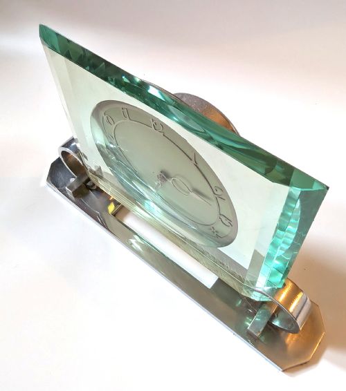 IMPRESSIVE ART DECO MODERNIST WIND UP MANTLE CLOCK BY SMITHS CLOCKMAKERS C1930 - ADDITIONAL PHOTO 5