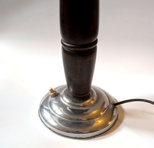 MODERNIST MACHINE AGE CHROME DESK LAMP C1930 - ADDITIONAL PHOTO 1
