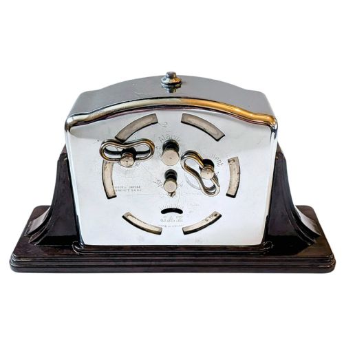 ART DECO BAKELITE DESK CLOCK BY JAZ FRANCE C1930 - ADDITIONAL PHOTO 5