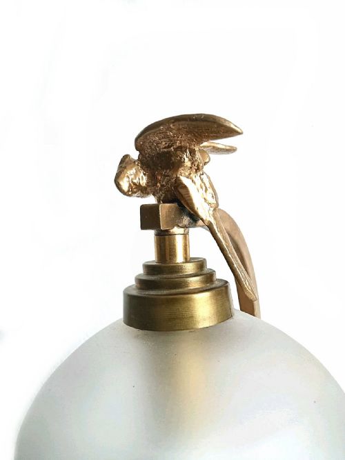 ART DECO FRENCH NOVELTY DOG PARROT TABLE LAMP FRANCE C1935 - ADDITIONAL PHOTO 6