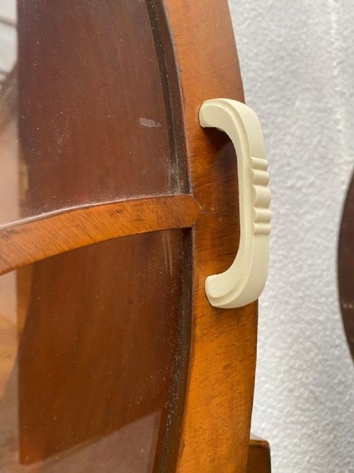 STUNNING ART DECO WALNUT 'ROCKET CABINET' VITRINE ENGLISH C1930 - ADDITIONAL PHOTO 3
