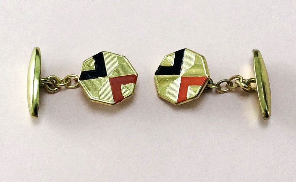 Art Deco Geometric Cufflinks