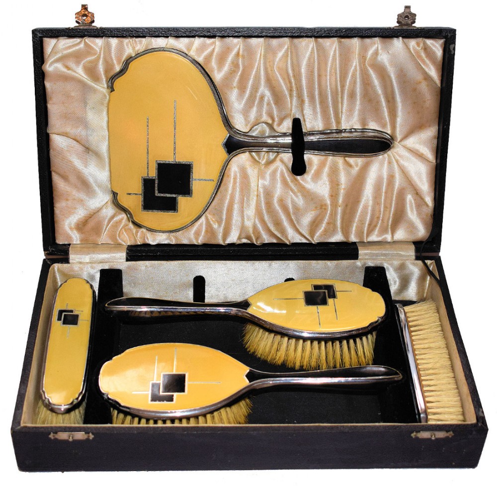 Rare Ladies Art Deco Dressing Set