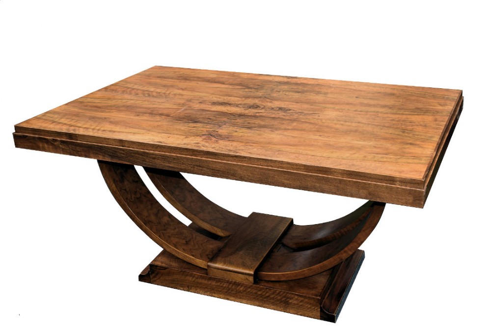 1930s Art Deco U Base Dining Table