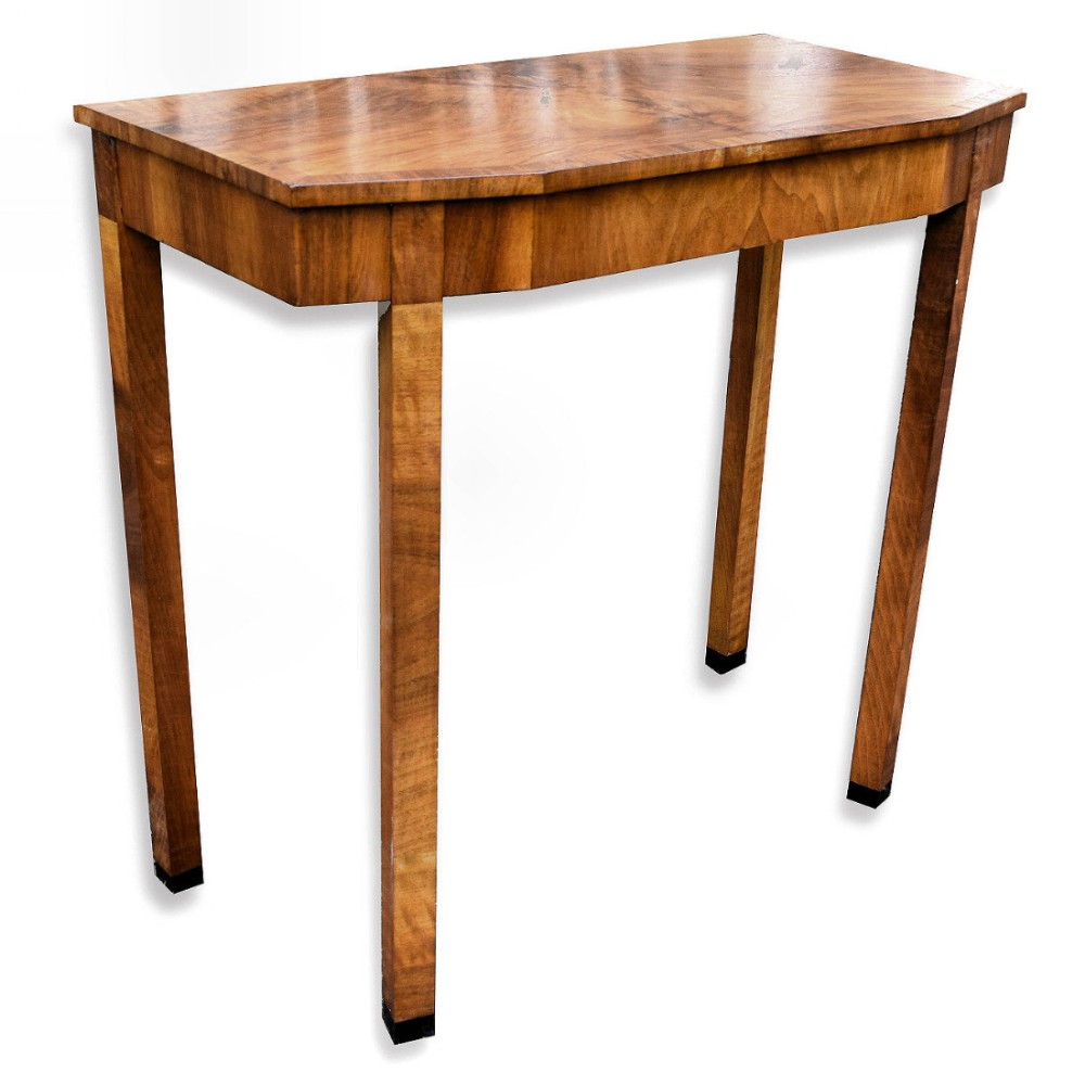 1930s Art Deco Walnut Console Table