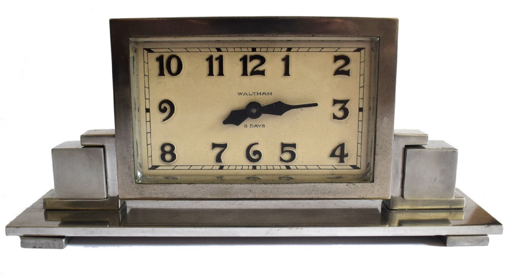 Art Deco Skyscraper American Mantle Clock