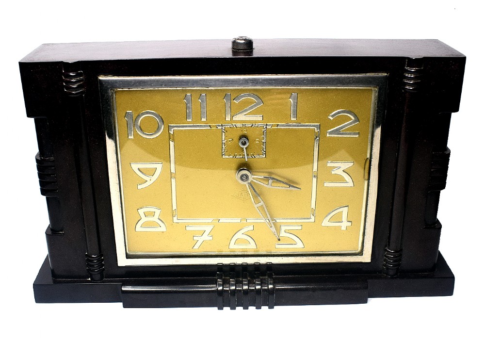 French Art Deco Clock by Japy