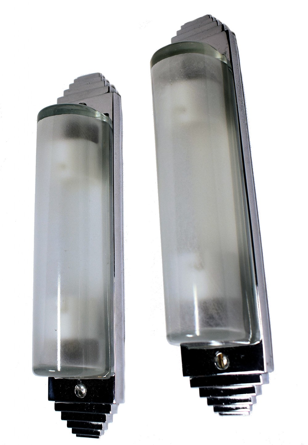 Pair Of 1930's Art Deco Tubular Wall Lights